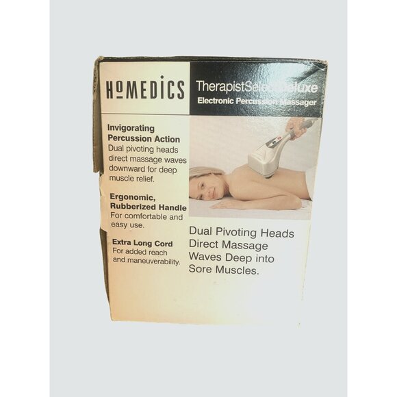 Homedics TherapistSelect Deluxe Electronic Percussion Massager With Heat & Dual - Picture 3 of 6